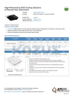 ATS-56009-C1-R0 datasheet - maxiFLOW Heat Sink, T412, BLACK-ANODIZED