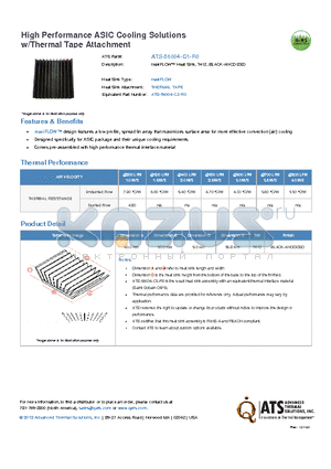 ATS-56004-C1-R0 datasheet - maxiFLOW Heat Sink, T412, BLACK-ANODIZED