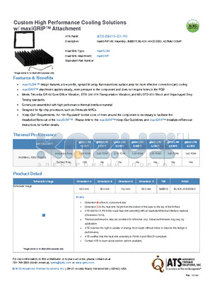 ATS-59010-C1-R0 datasheet - maxiGRIP HS Assembly, 3M8815, BLACK-ANODIZED, 42.5MM COMP