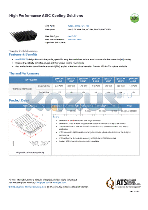 ATS-56007-C4-R0_12 datasheet - maxiFLOW Heat Sink, NO TIM, BLACK-ANODIZED
