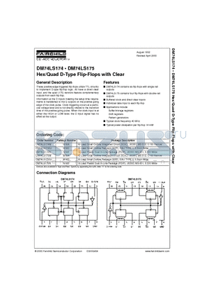 74LS174 datasheet - Hex/Quad D-Type Flip-Flops with Clear