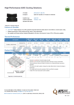 ATS-56011-C4-R0_12 datasheet - maxiFLOW Heat Sink, NO TIM, BLACK-ANODIZED