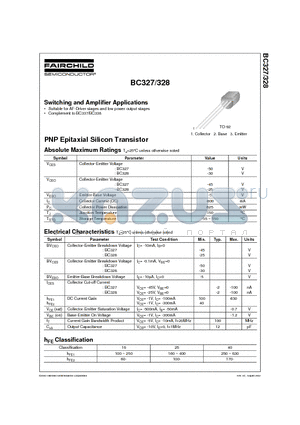 BC32725TA datasheet - Switching and Amplifier Applications