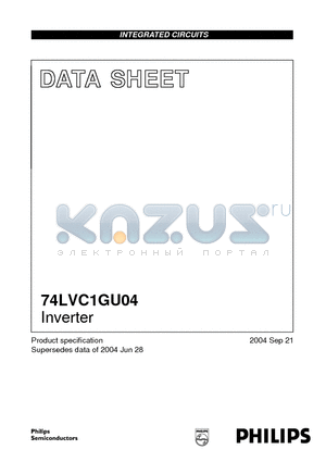 74LVC1GU04GM datasheet - Inverter