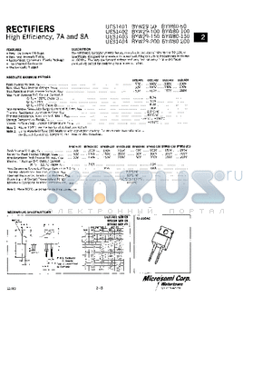 BYW80-150 datasheet - RECTIFIERS