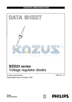 BZD23-C110 datasheet - Voltage regulator diodes