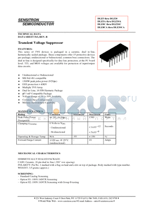 DLZ13CA datasheet - Transient Voltage Suppressor