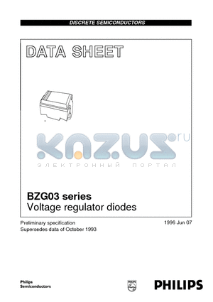 BZG03-C22 datasheet - Voltage regulator diodes