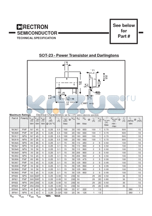 BC807 datasheet - SOT-23 - Power Transistor and Darlingtons