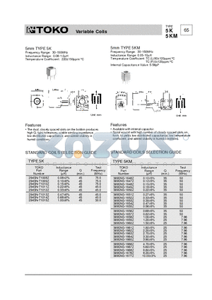 294SN-T1012Z datasheet - Variable Coils