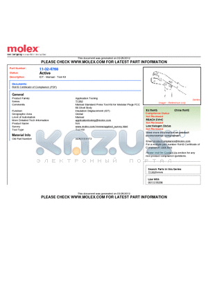 1132-4768 datasheet - IDT - Manual - Tool Kit