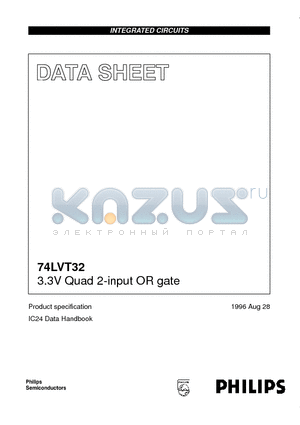 74LVT32D datasheet - 3.3V Quad 2-input OR gate