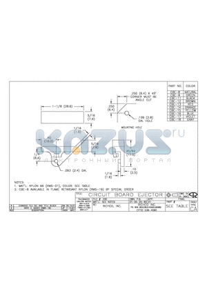 CBE-17 datasheet - CIRCUIT BOARD EJECTOR