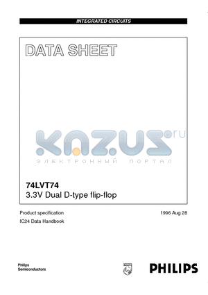 74LVT74PWDH datasheet - 3.3V Dual D-type flip-flop