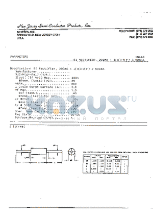 1N648 datasheet - Si Rectifier