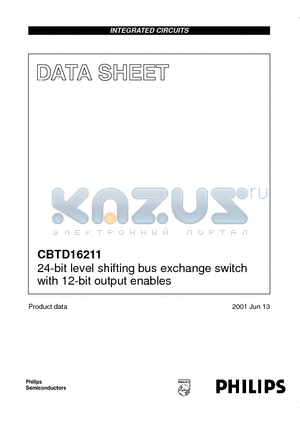 CBTD16211 datasheet - 24-bit level shifting bus exchange switch with 12-bit output enables