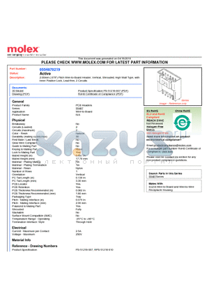 55487-0219 datasheet - 2.00mm (.079