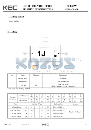 BC848W datasheet - USM PACKAGE