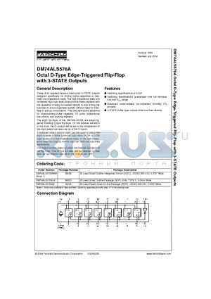 DM74ALS576AN datasheet - Octal D-Type Edge-Triggered Flip-Flop with 3-STATE Outputs