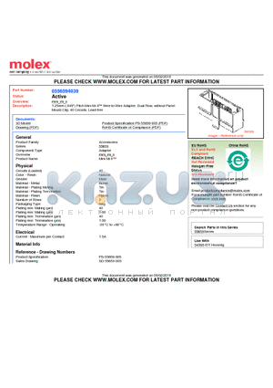 55659-4039 datasheet - 1.25mm (.049