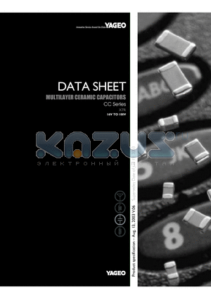 CC0402KC0 datasheet - MULTILAYER CERAMIC CAPACITORS