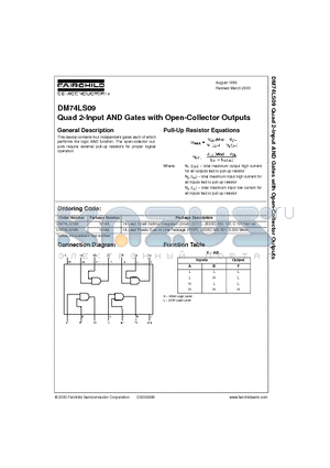 DM74LS09M datasheet - Quad 2-Input AND Gates with Open-Collector Outputs