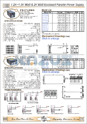 2K0S-N024 datasheet - 1.2K-1.5K WATT 2K WATT ENCLOSED PARALLEL POWER SUPPLY