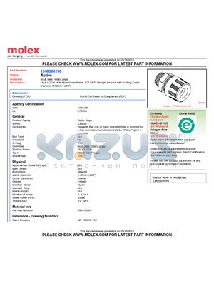 5594-004W datasheet - MAX-LOC Multi-Hole Strain Relief, 1/2