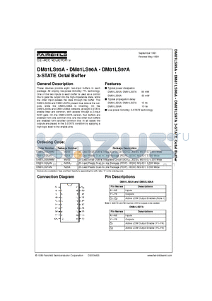 DM81LS97AN datasheet - 3-STATE Octal Buffer