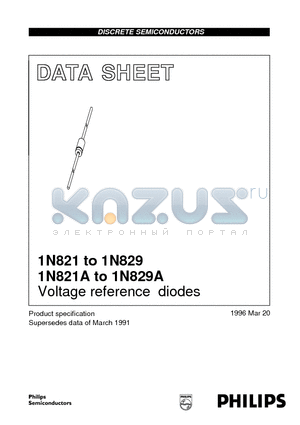 1N829 datasheet - Voltage reference diodes