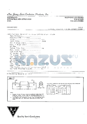 1N82A datasheet - GENERAL PURPOSE UHF/MW MIXER DIODE