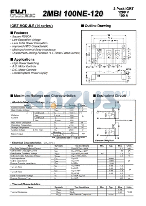 2MBI100NE-120 datasheet - IGBT MODULE ( N series )
