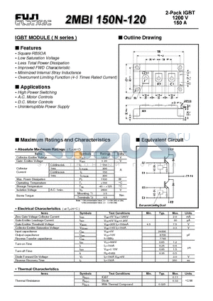 2MBI150N-120 datasheet - IGBT MODULE ( N series )