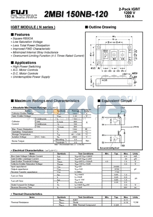 2MBI150NB-120 datasheet - IGBT MODULE ( N series )