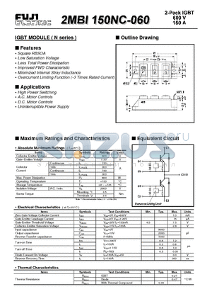 2MBI150NC-060 datasheet - IGBT MODULE ( N series )