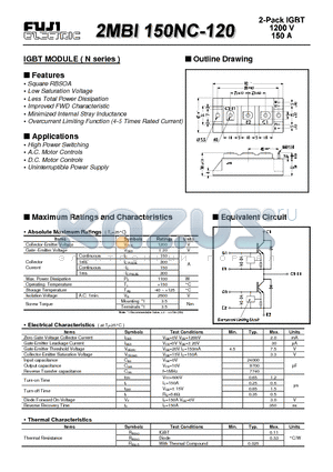 2MBI150NC-120 datasheet - IGBT MODULE ( N series )