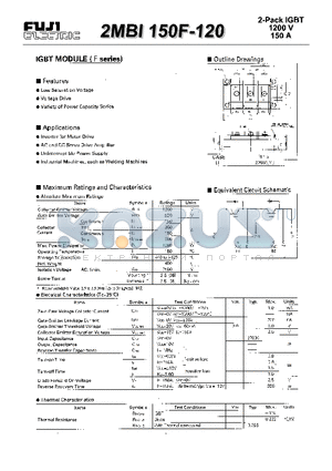 2MBI150F-120 datasheet - IGBT MODULE(F series)