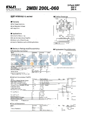 2MBI200L-060 datasheet - IGBT MODULE(L series)