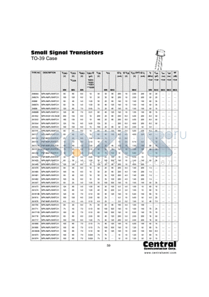 2N1053 datasheet - Small Signal Transistors