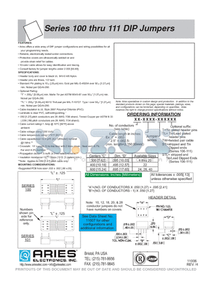 12-002.5-110TL datasheet - DIP Jumpers