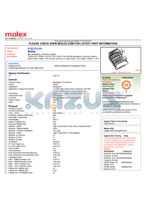 75237-4164 datasheet - 1.85mm by 1.85mm (.073 by .073
