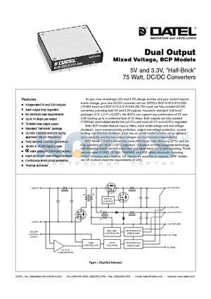 BCP-15-15-D24N datasheet - Dual Output Mixed Voltage, BCP Models