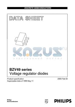 BZV49-C20 datasheet - Voltage regulator diodes
