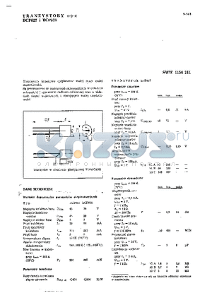 BCP627 datasheet - TRANZYSTORY NPN