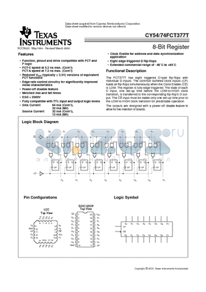 CY54FCT377T datasheet - 8-Bit Register