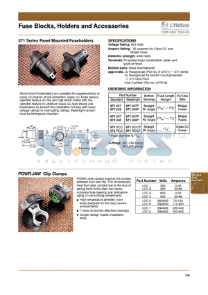 571RCC datasheet - Fuse Blocks, Holders and Accessories