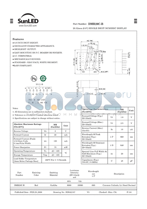 DMR20C-B datasheet - 20.32mm (0.8