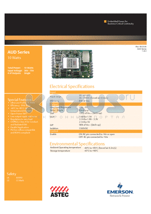 AUD02A48 datasheet - Ultra Low Profile - 4.3mm