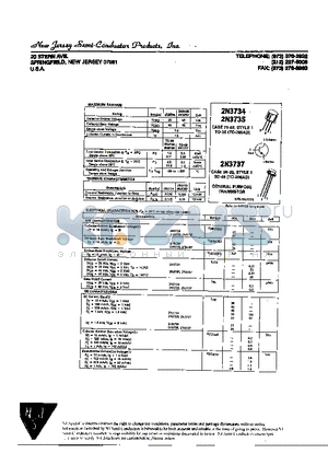 2N3734 datasheet - GENERAL PURPOSE TRANSISTER