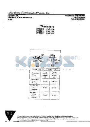 2N4102 datasheet - SPRINGFIELD, NEW JERSEY 07081